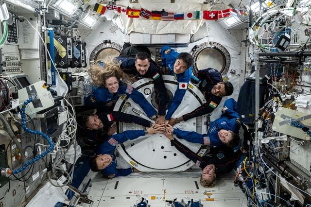 NASA image: Expedition 73 and Ax-4 astronauts pose for a portrait