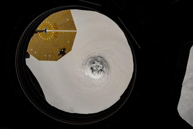 NASA image: The well-defined eye of Typhoon Ragasa pictured from the International Space Station