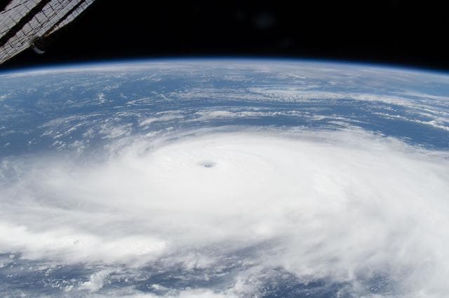 NASA image: Hurricane Gabrielle is seen in the Atlantic Ocean