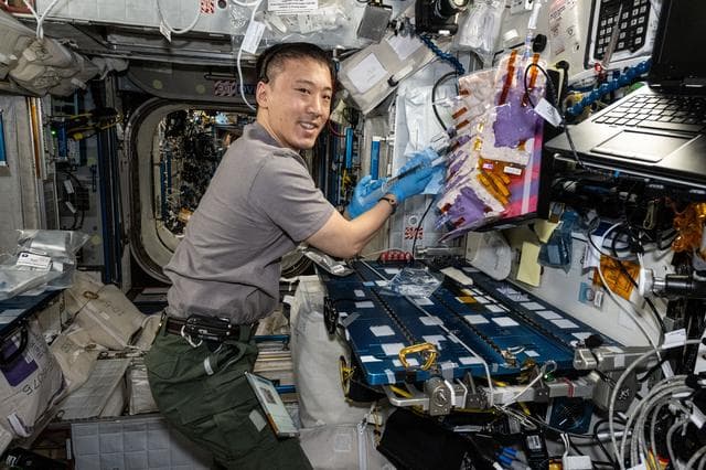 NASA image: NASA Astronaut Jonny Kim works inside the Harmony module