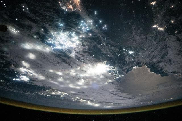 NASA image: The well-lit border between South Korea and the less-illuminated North Korea