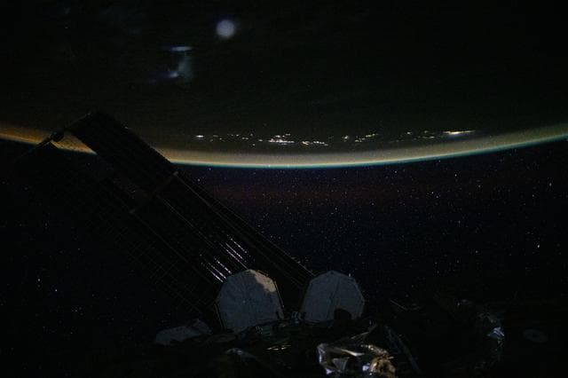 NASA image: Serene, nighttime view above the Coral Sea