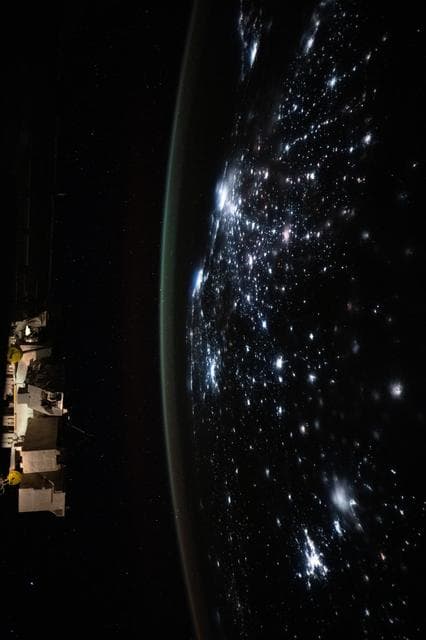 NASA image: City lights dot the Brazilian landscape