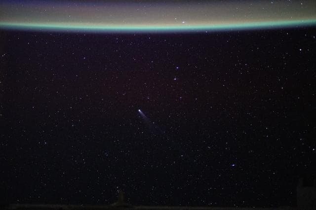 NASA image: Comet Lemmon is visible  approximately 55.4 million miles from Earth