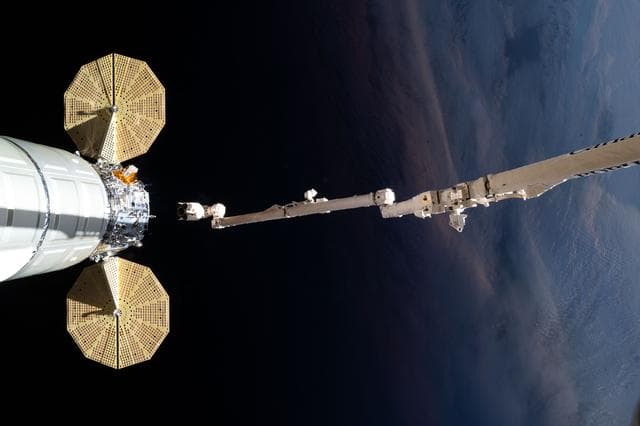 NASA image: The Canadarm2 robotic arm releases Northrop Grumman’s Cygnus XL cargo craft