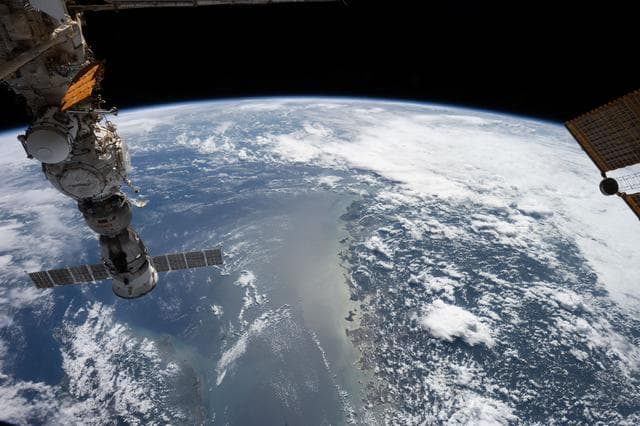 NASA image: The Taiwan Strait separates the eastern coast of China’s Fujian Province