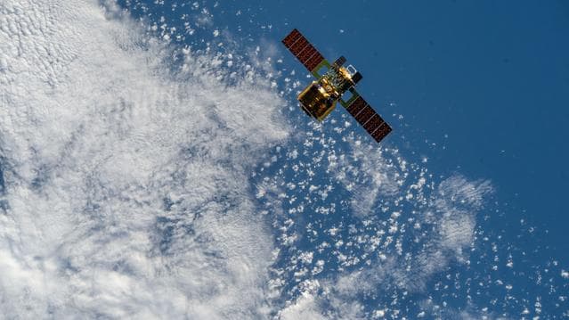 NASA image: The HTV-X1 cargo spacecraft from JAXA approaches the International Space Station