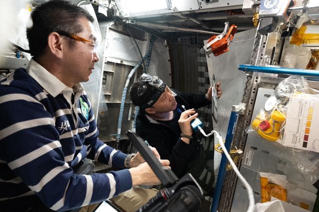 NASA image: Expedition 73 Flight Engineers Kimiya Yui and Jonny Kim