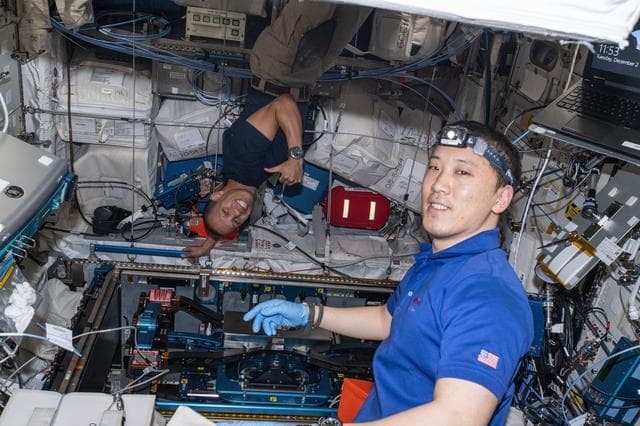 NASA image: Expedition 73 Flight Engineers Chris Williams and Jonny Kim