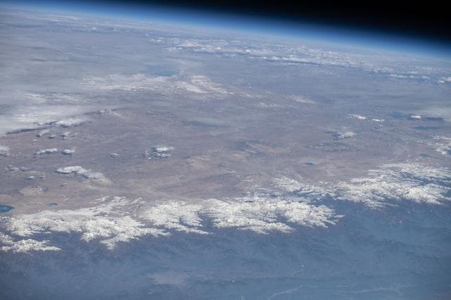 NASA image: The Himalayas separate the Indian subcontinent from Asia