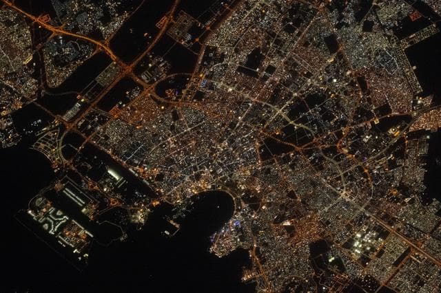 NASA image: Doha, the capital and financial hub of Qatar