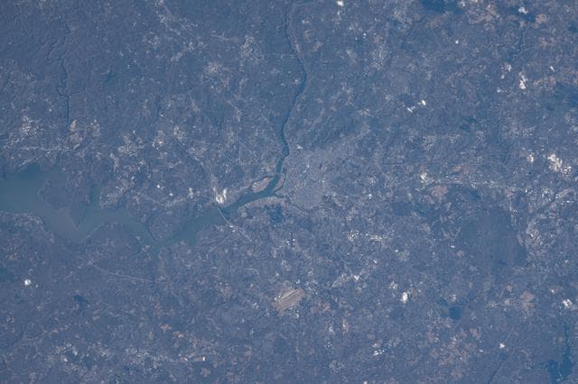 Washington, D.C., located across the Potomac River from Arlington, Virginia
