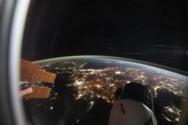 NASA image: The city lights of Türkiye sparkle below the International Space Station