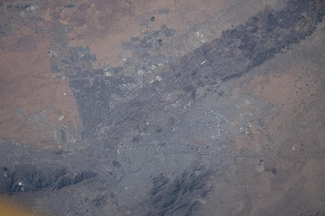 NASA image: El Paso, Texas, and Ciudad Juárez, Chihuahua, Mexico