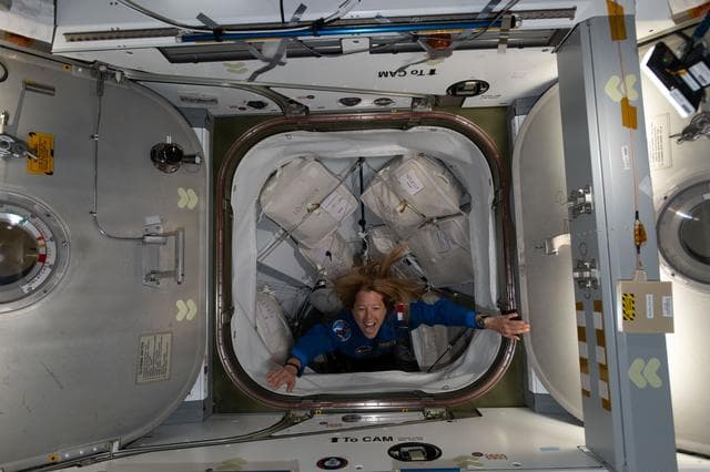 NASA image: ESA astronaut Sophie Adenot enters the International Space Station 