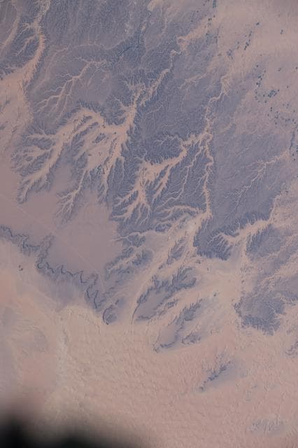 NASA image: Wadis are pictured in the northern Sahara Desert region of Algeria
