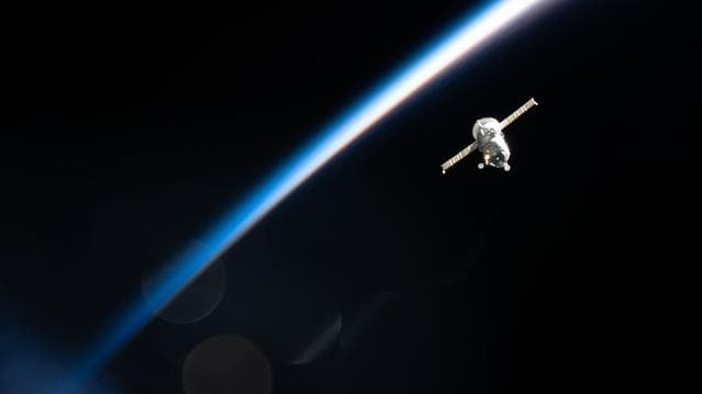 NASA image: The Progress 92 cargo spacecraft departs the International Space Station
