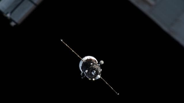 NASA image: Progress 94 approaches the International Space Station for docking