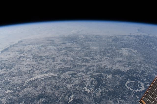 NASA image: Manicouagan Crater in Quebec stands out in Canada’s icy landscape