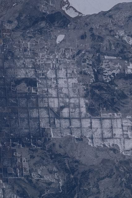 NASA image: The sub-freezing landscape at the southern tip of Canada’s Lake Winnipeg