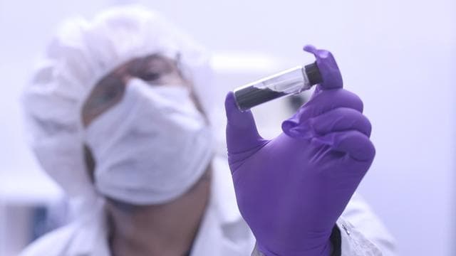 NASA image: Vial with Asteroid Bennu Sample