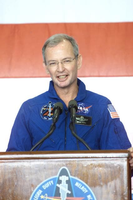 NASA image: STS-92 crew return to Ellington Field