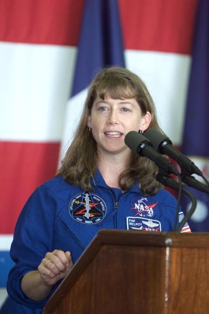NASA image: STS-92 crew return to Ellington Field