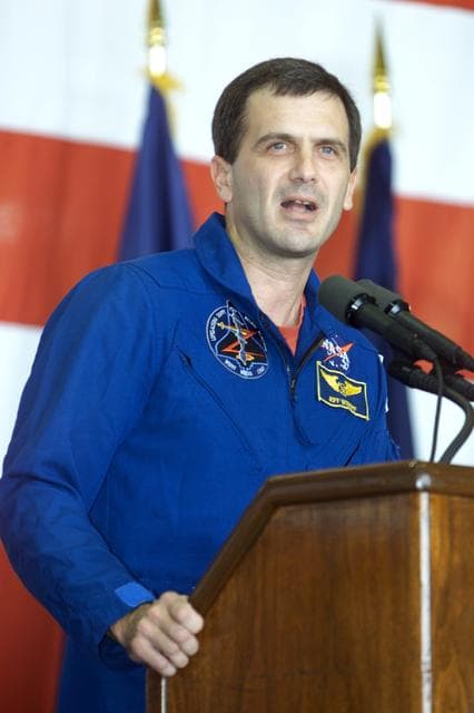 NASA image: STS-92 crew return to Ellington Field