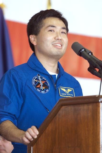 NASA image: STS-92 crew return to Ellington Field
