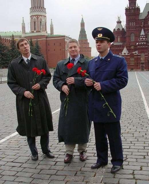 NASA image: Various views of Expedition One crewmembers in Russia