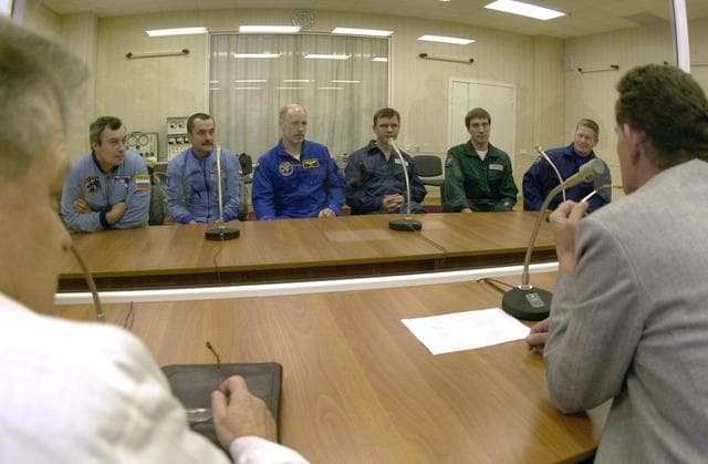 NASA image: Various views of Expedition One crewmembers in Russia