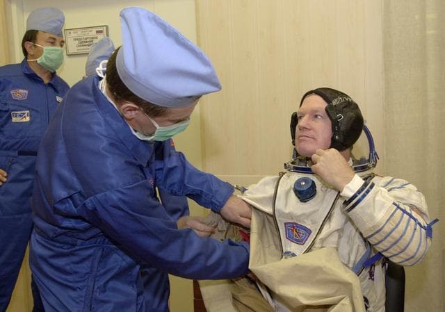 NASA image: Various views of Expedition One crewmembers in Russia
