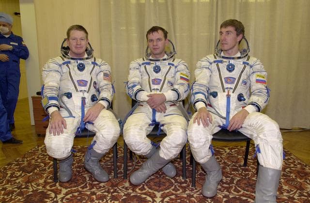 NASA image: Various views of Expedition One crewmembers in Russia