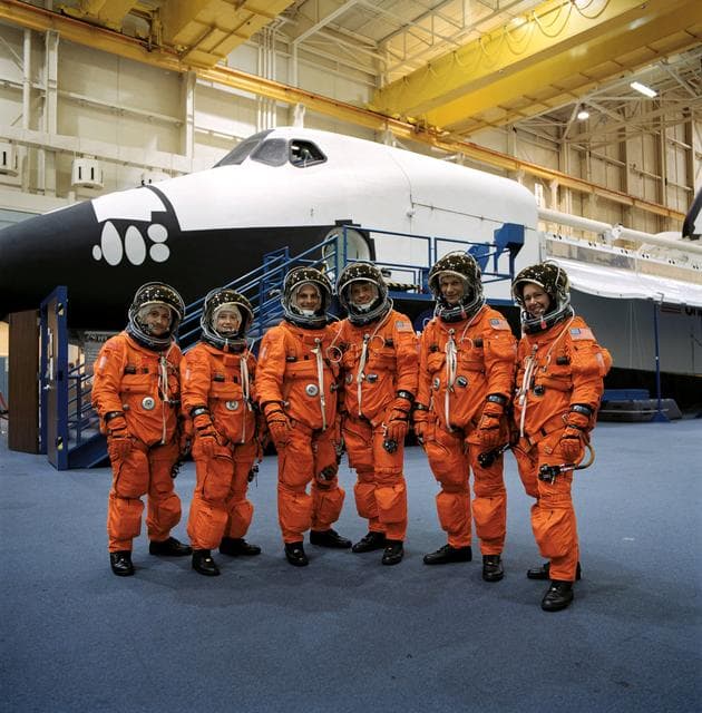 NASA image: STS-112 Preflight Emergency Egress Training