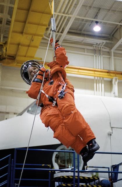 NASA image: Preflight coverage of STS-114 & Expedition 7 Crews, Emergency Egress Training