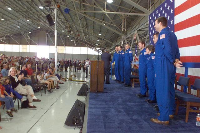 NASA image: STS-109 Crew Return Ceremony at Ellington Field
