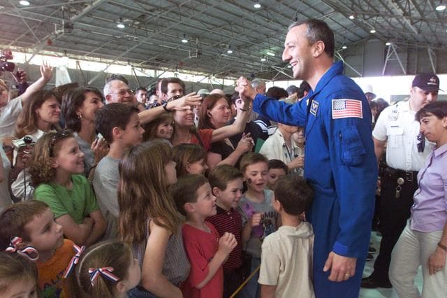 NASA image: STS-109 Crew Return Ceremony at Ellington Field
