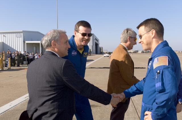 NASA image: STS-109 Crew Return Ceremony at Ellington Field