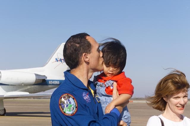 NASA image: STS-109 Crew Return Ceremony at Ellington Field
