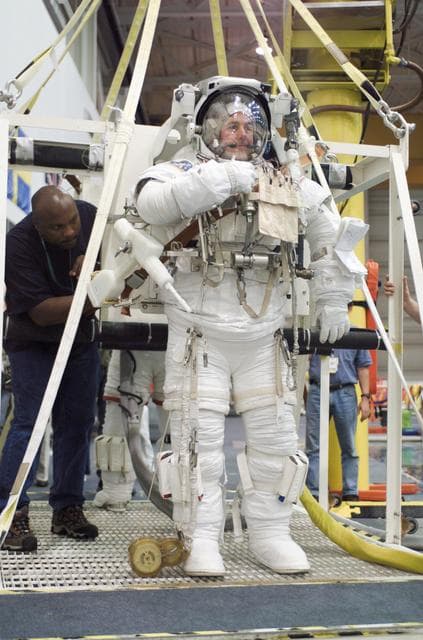 NASA image: Preflight Extravehicular Activity Training for STS-114 at the Neutral Buoyancy Lab