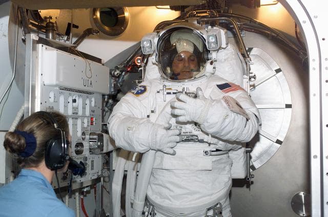 NASA image: Dave Wolf STS-112