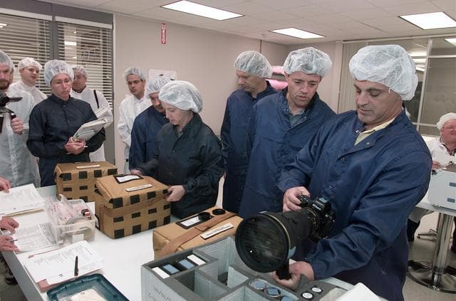 NASA image: STS-112 Middeck Bench Review, USA FPC.