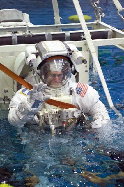 NASA image: STS-115 EVA training at the Neutral Buoyancy Laboratory (NBL)
