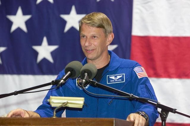NASA image: STS-112 Crew Return, Ellington Field.