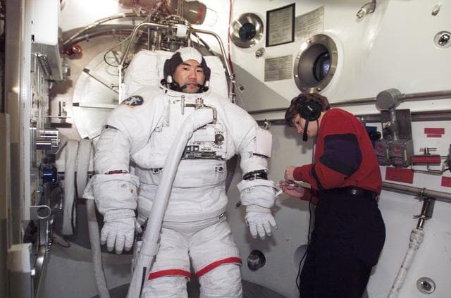 NASA image: STS-114 SSATA Crew Training - Noguchi, STB-ST-621