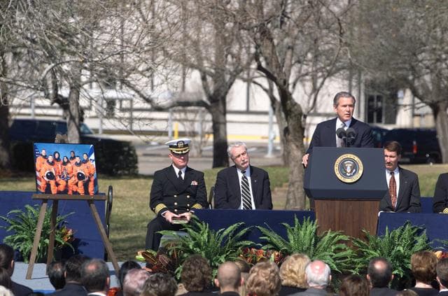 NASA image: Photographic documentation of the STS-107 Memorial at the JSC Mall