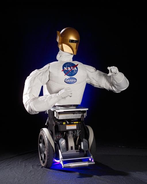 NASA image: Photographic coverage of Robonaut and Segway Combo.