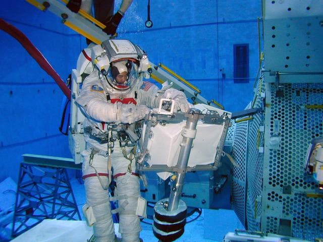 NASA image: STS-114 NBL training