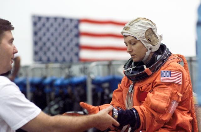 NASA image: STS-114 Water Survival Training at the NBL