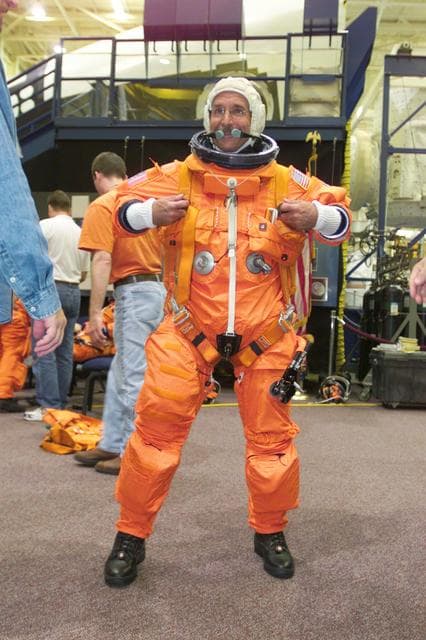NASA image: Preflight coverage of STS-114 during Emergency Egress Training